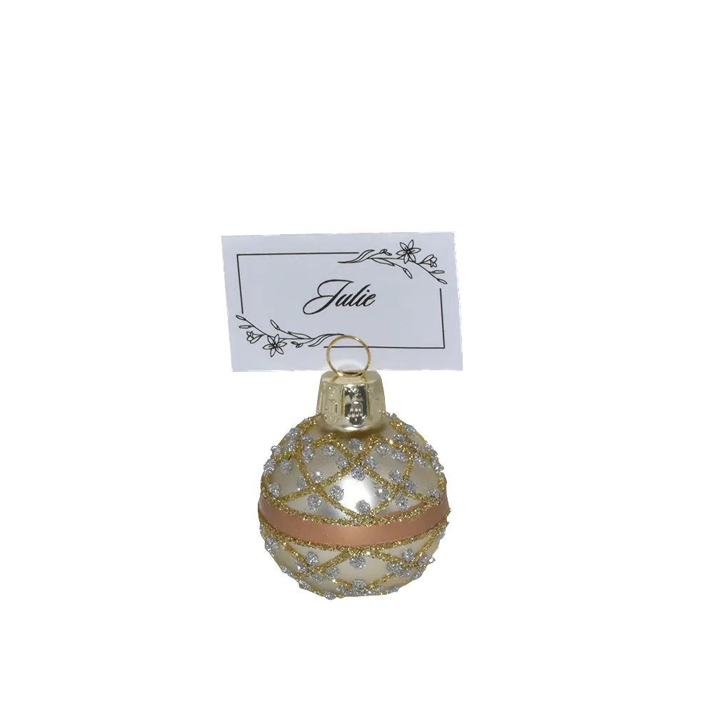 DE KREATIVE TØSERLa Vida julekugler til bordkort6 stk. 119,50 kr.