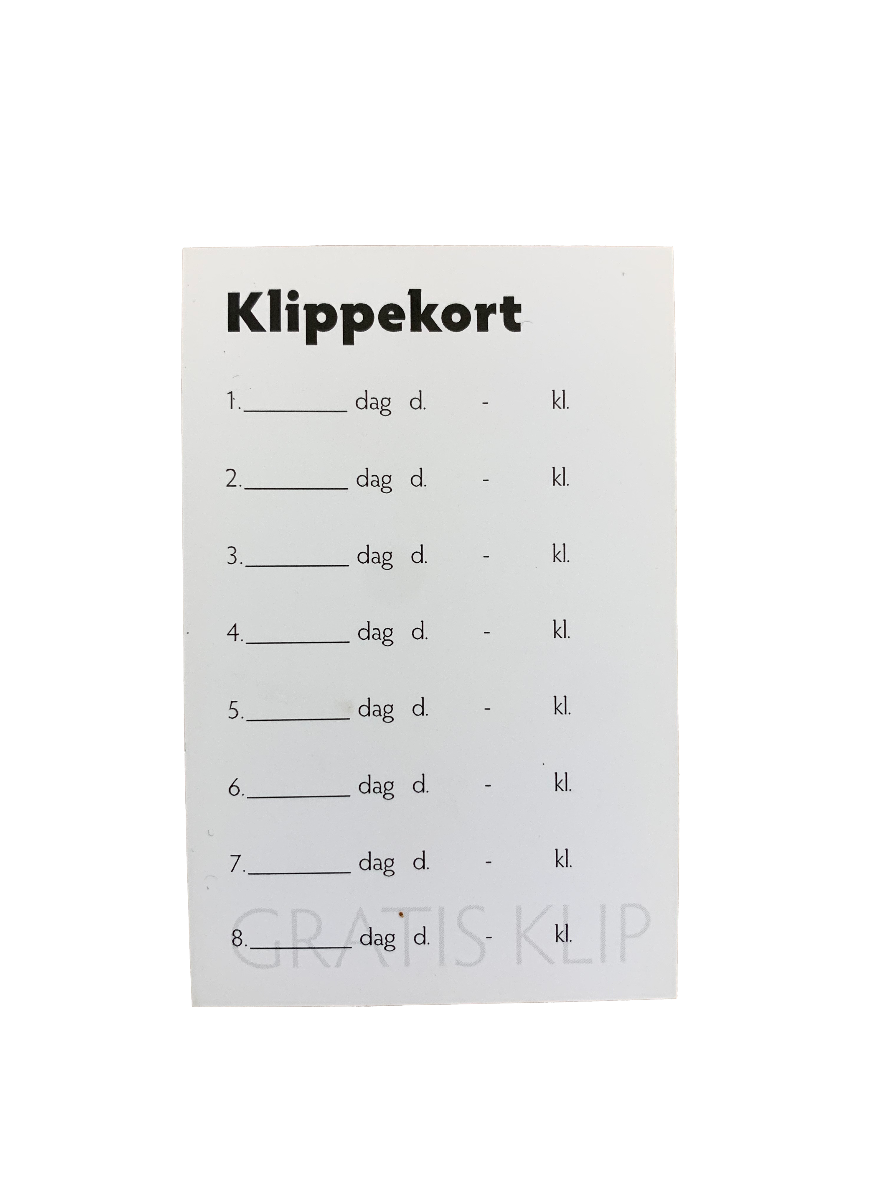 FRISØR PICASSOFamilie klippekort 8. klip er gratis