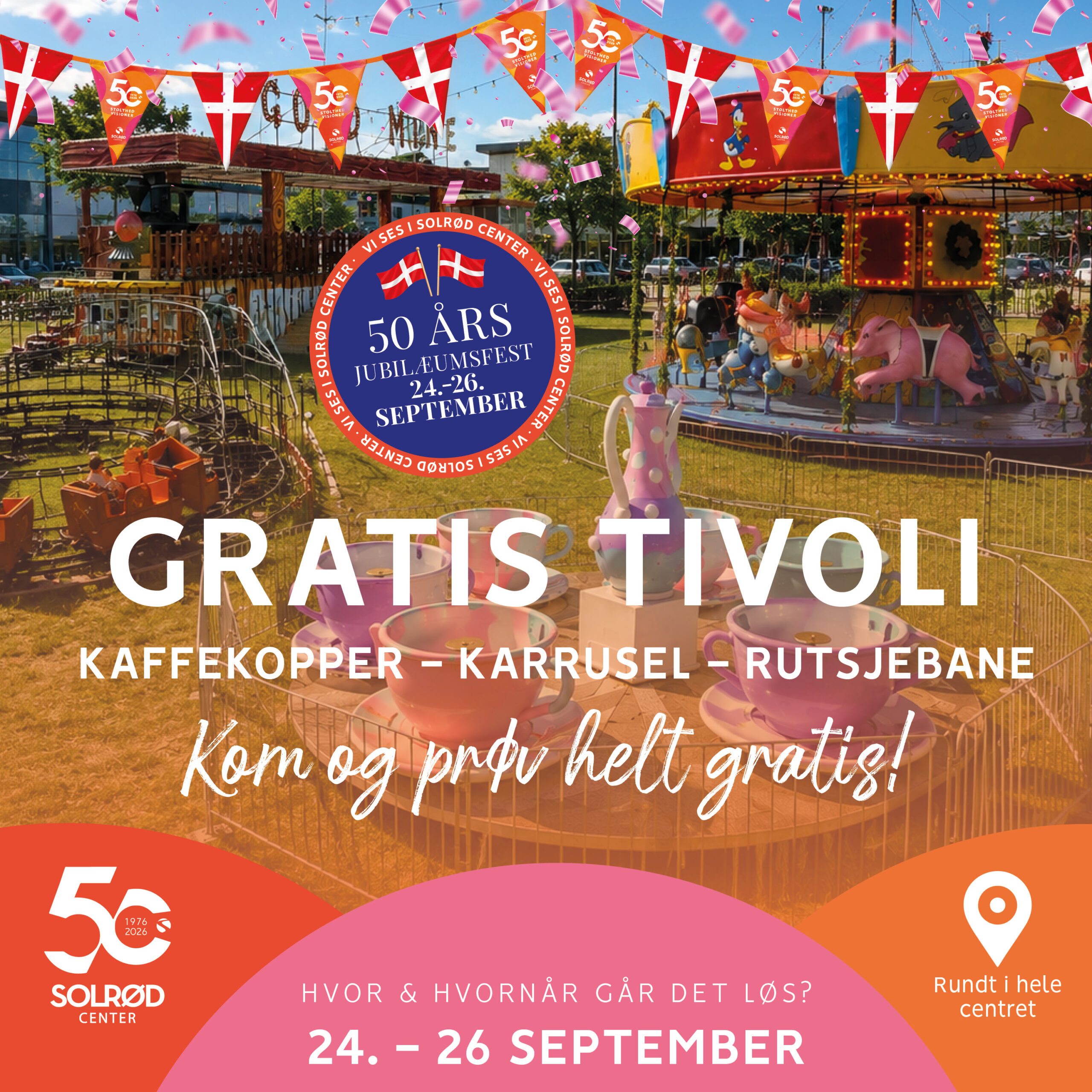 50 års jubilæum´s dage med GRATIS Tivoli og meget mere