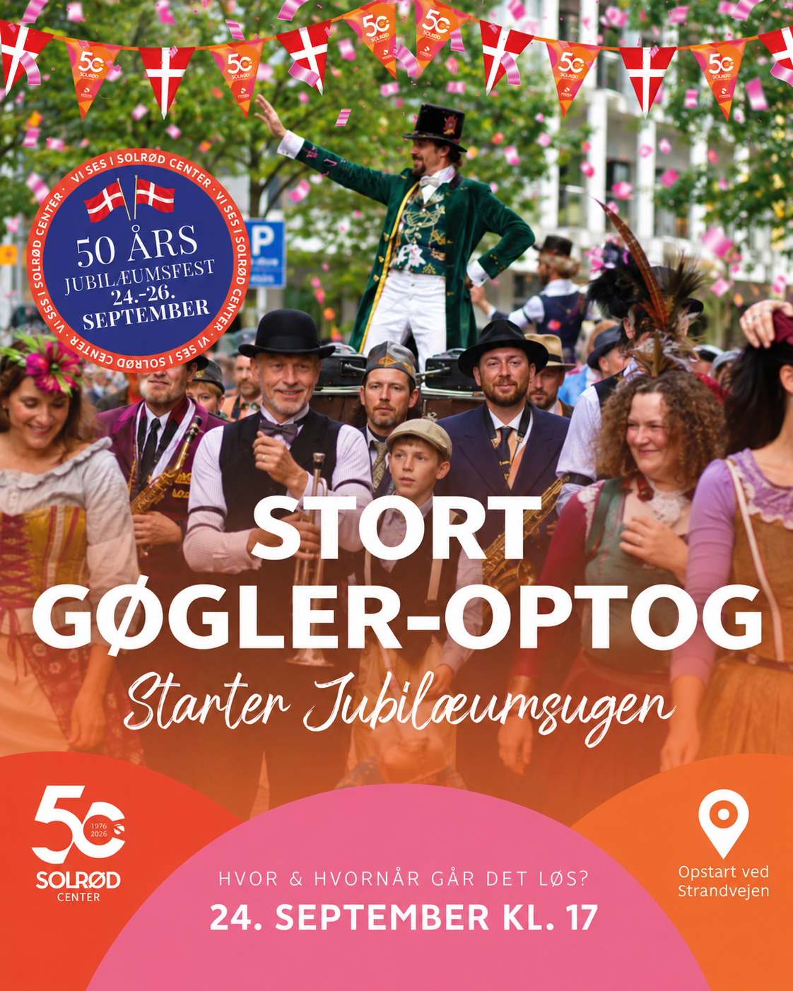 50 års jubilæum med festligt gøgleroptog
